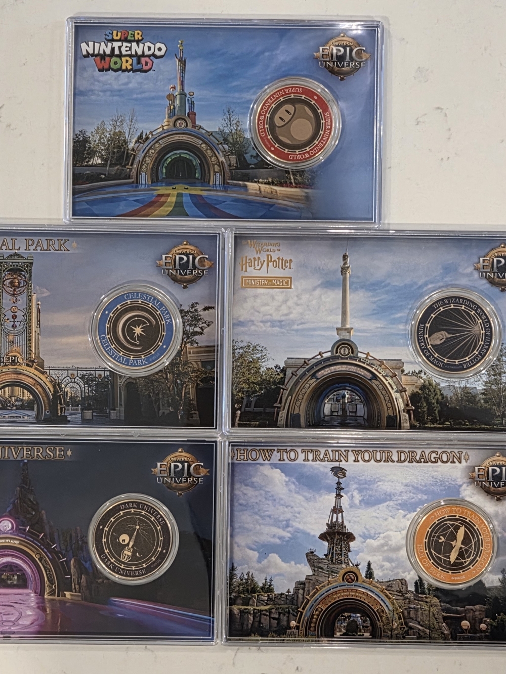 Epic Universe Collectible Coin - FULL COLLECTION | RARE